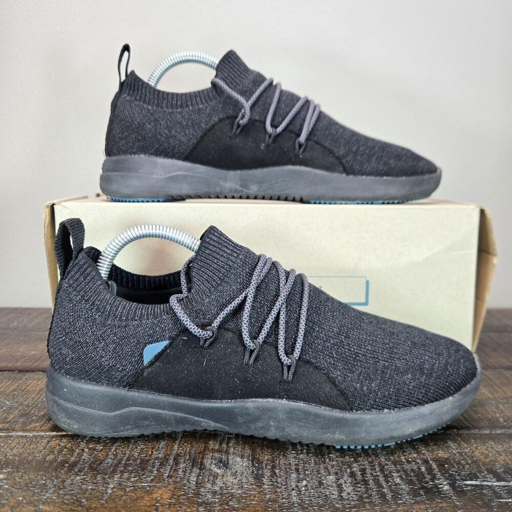 Vessi Cityscape Classic Womens Size 6 Lace Up Waterproof Shoes Storm Black Black